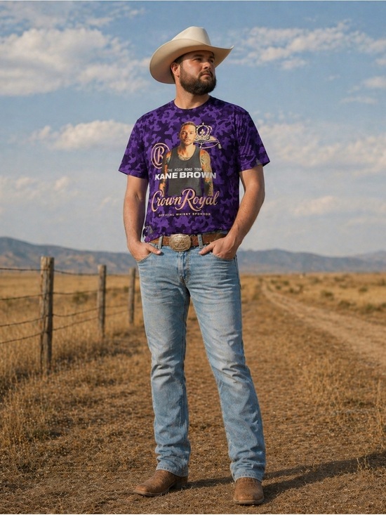 Other - Crown Royal x Kane Brown Purple Camo Tour Tee